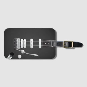 Guitar Luggage Tag Bagagebricka