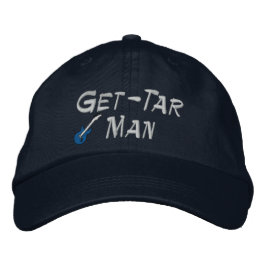 Guitar Man Embroized Hat Broderad Keps