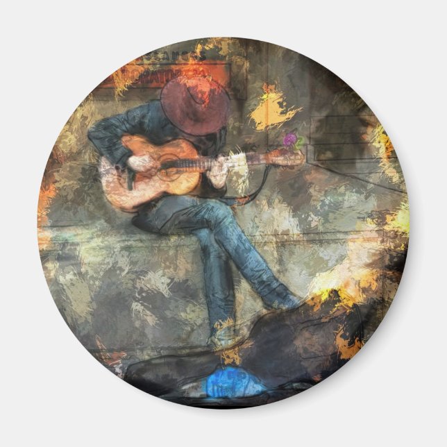 Guitar Man Magnet (Framsidan)