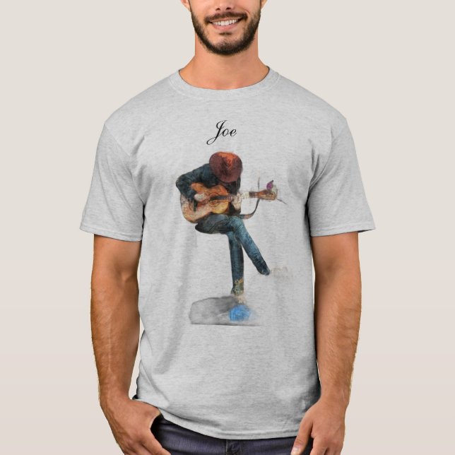 Guitar Man T Shirt (Framsida)
