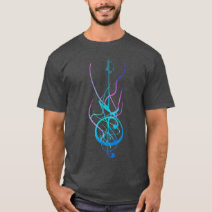 Guitar Manar Women Music Band Guitarist Saker rytm T Shirt