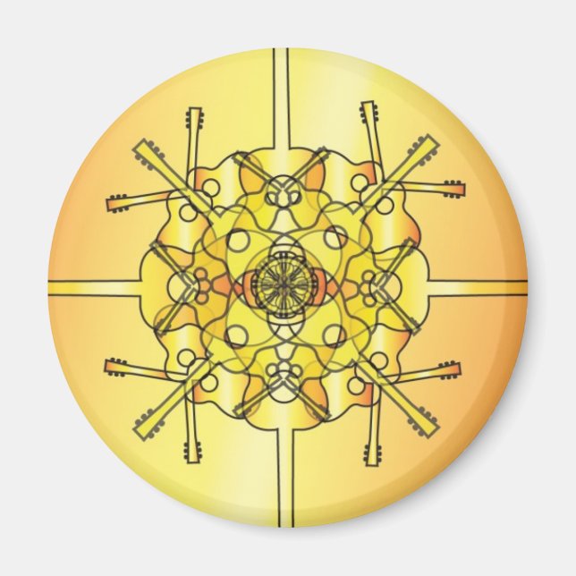 Guitar Mandala Magnet (Framsidan)