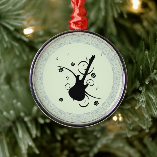 Guitar Metall Ornament (Träd)