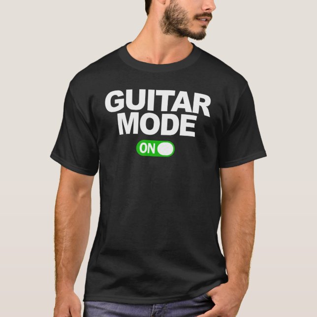 Guitar Mode On T Shirt (Framsida)