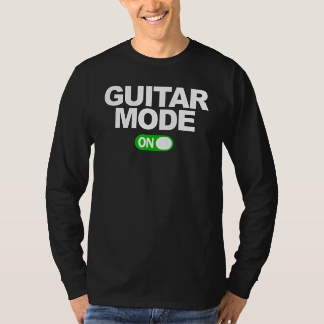 Guitar Mode On T Shirt (Framsida)
