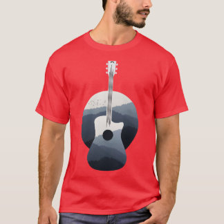 Guitar Mountains T Shirt