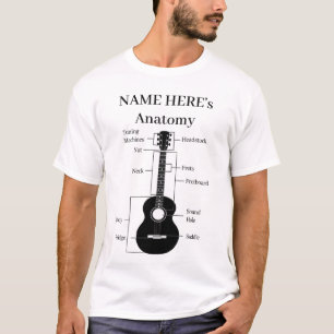 Guitar Music Älskare-anatomi i en gitarr T Shirt