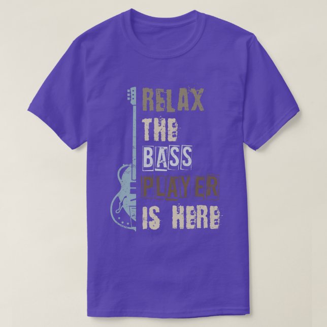 Guitar Music Älskare Bassistance Bass Guitar T Shirt (Design framsida)