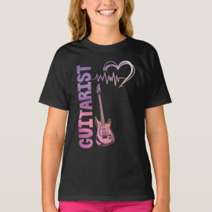 Guitar Music Älskare Guitarist Heartslag T Shirt