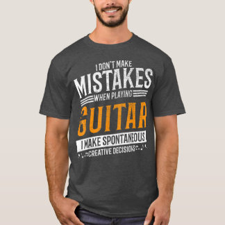 Guitar Music Älskare Kreativ Guitar Player T Shirt