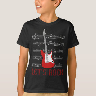 Guitar Music Älskare Lets Sten Notes T Shirt