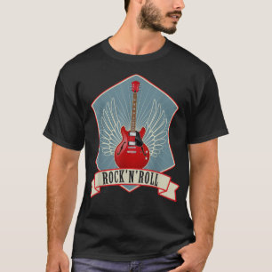 Guitar Music Älskare Roch n Roll T Shirt