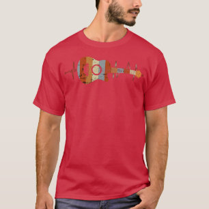 Guitar Music är min hjärtrytm Rockstar Guitarist R T Shirt