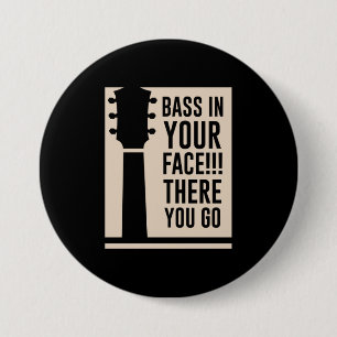 Guitar Music Bass i Ansikte Knapp