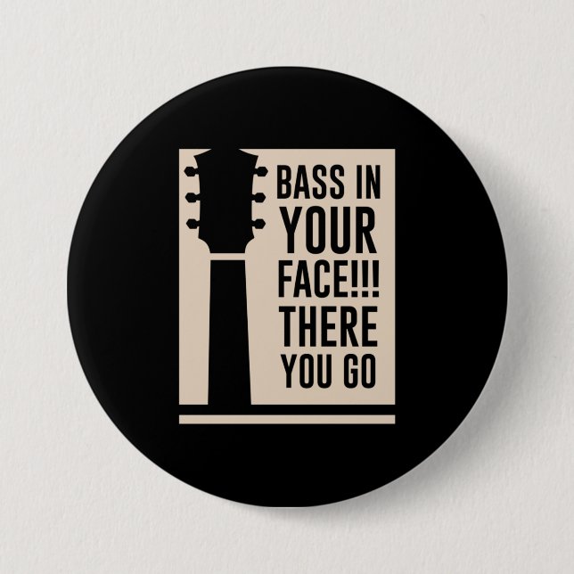 Guitar Music Bass i Ansikte Knapp (Framsida)