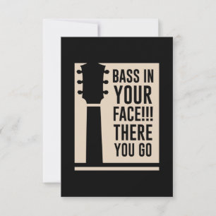 Guitar Music Bass i Ansikte OSA Kort