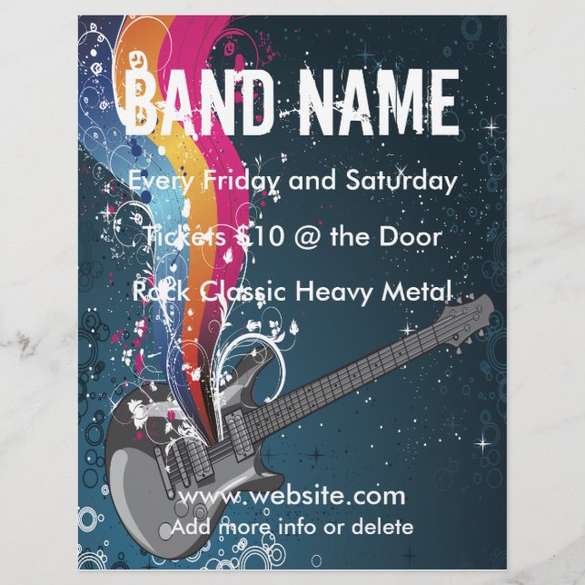 Guitar Music Flyer (Framsidan)