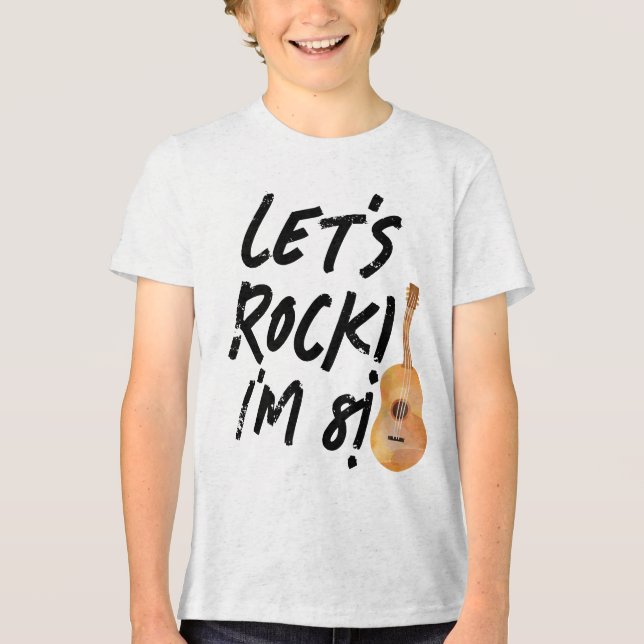 Guitar Music Födelsedagsfest T-shirt (Framsida)