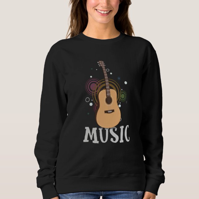 Guitar Music Instrument T Shirt (Framsida)