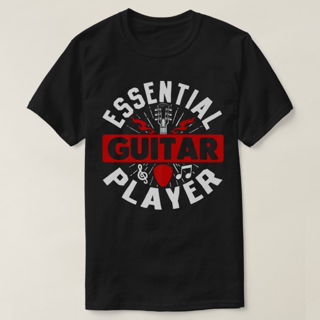 Guitar Music LoverGuitar Player496 T Shirt (Design framsida)