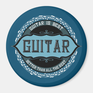 Guitar Music Note-cirkel Magnet