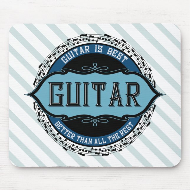 Guitar Music Note-cirkel Musmatta (Framsidan)