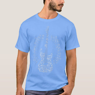 Guitar Music Nyckel Notes T Shirt