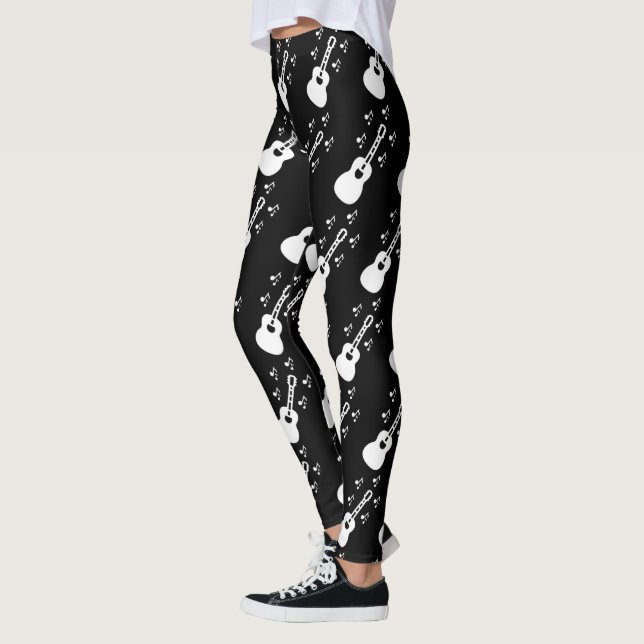 Guitar Music Prated Leggings (Vänster)