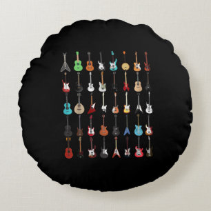 Guitar Musical Instrument Rock and roll Rund Kudde
