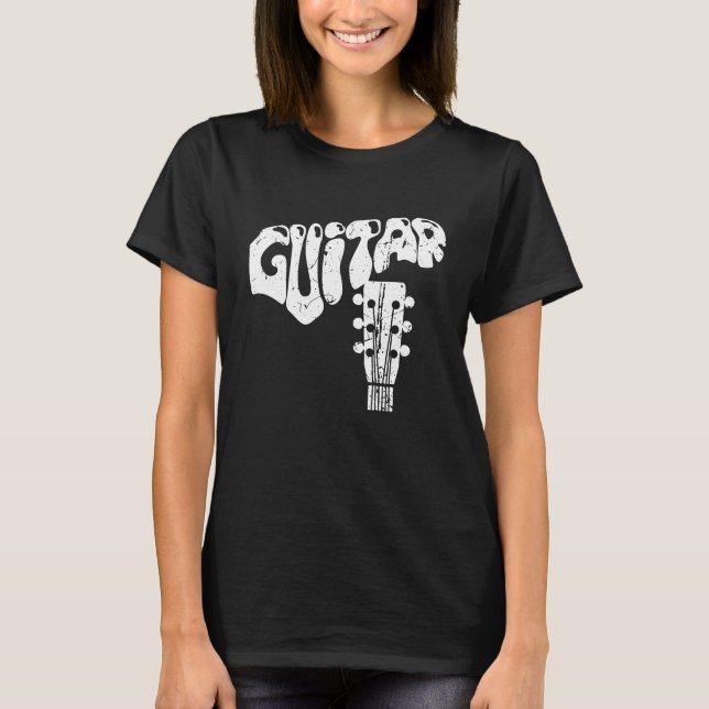 Guitar Musical Instruments Guitarist Guitars T Shirt (Framsida)