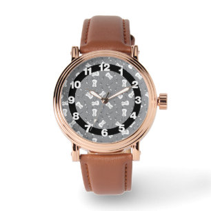 Guitar Musik noter Mönster Armbandsur