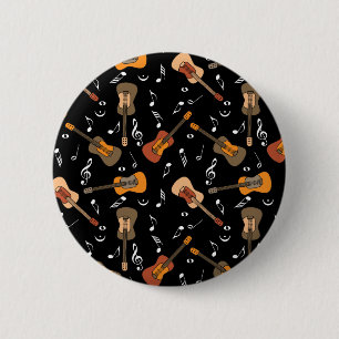 Guitar Musik noter Mönster Knapp