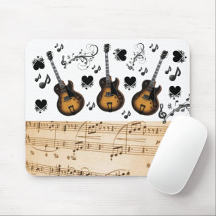 Guitar Musik noter Mouse Pad! Muspets Musmatta