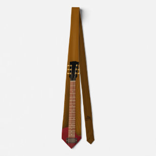 Guitar Necktie Music Thed Design Version 2 Slips