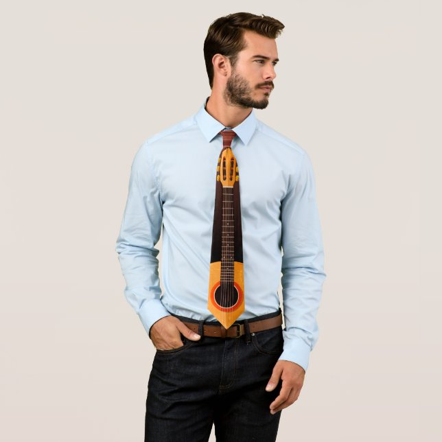 Guitar Necktie Music ThLED Design Version 1 Slips (In Situ)