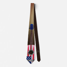 Guitar Necktie version 5 Patriotic Slips