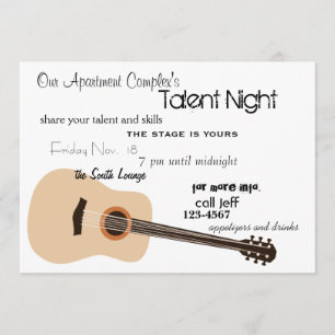 Guitar Night Inbjudningar