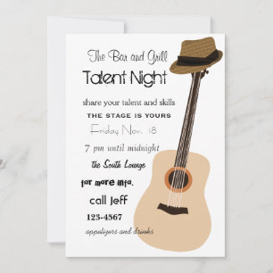 Guitar Night Inbjudningar