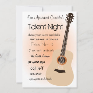 Guitar Night Inbjudningar