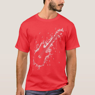 Guitar notes awesome design  t shirt