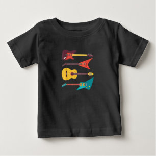 Guitar- och akustiska skribenter för gitarrer t shirt