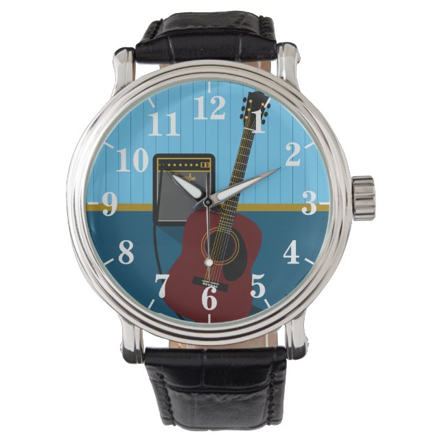 Guitar och Amp Armbandsur (Framsida)