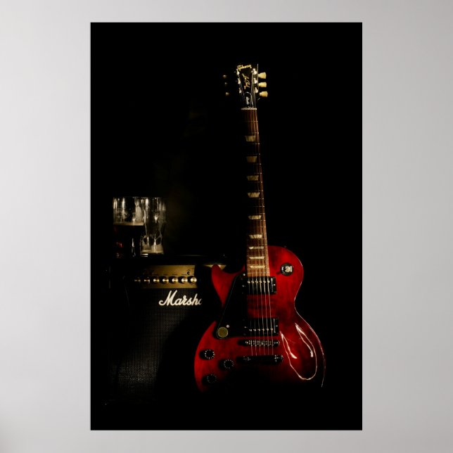 Guitar och Amp Poster (Framsidan)