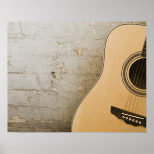Guitar och Bricks Poster