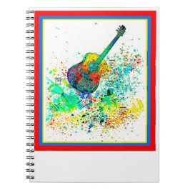 Guitar och chords-stänk anteckningsbok