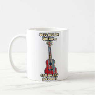 Guitar ord för gitarr älskare kaffemugg