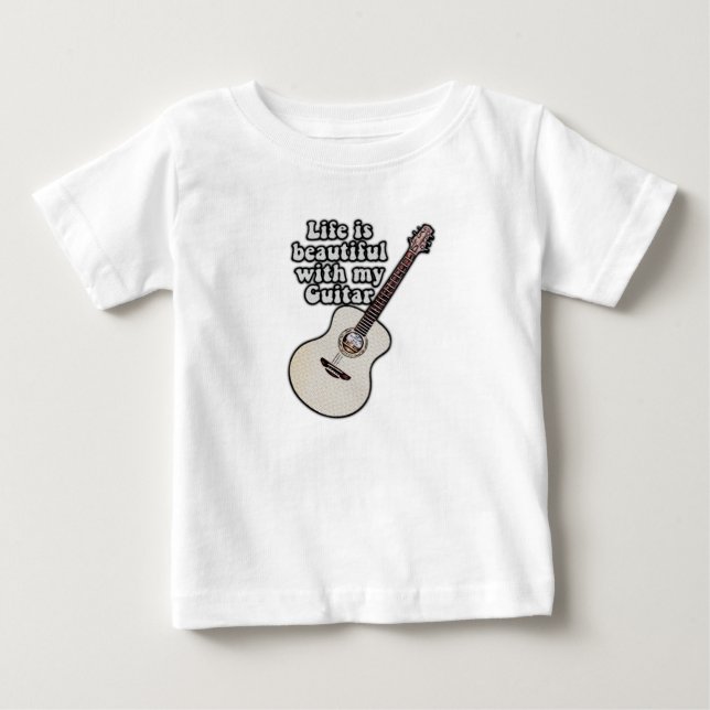 Guitar ord för gitarrer t shirt (Framsida)
