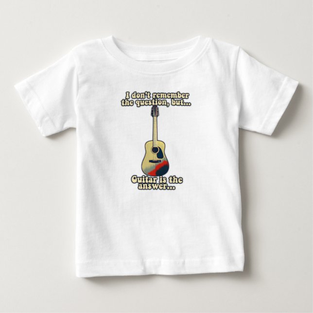 Guitar ord för gitarrer t shirt (Framsida)