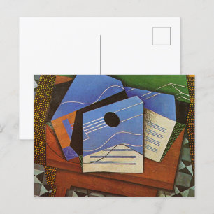 Guitar på bord av Juan Gris Vykort