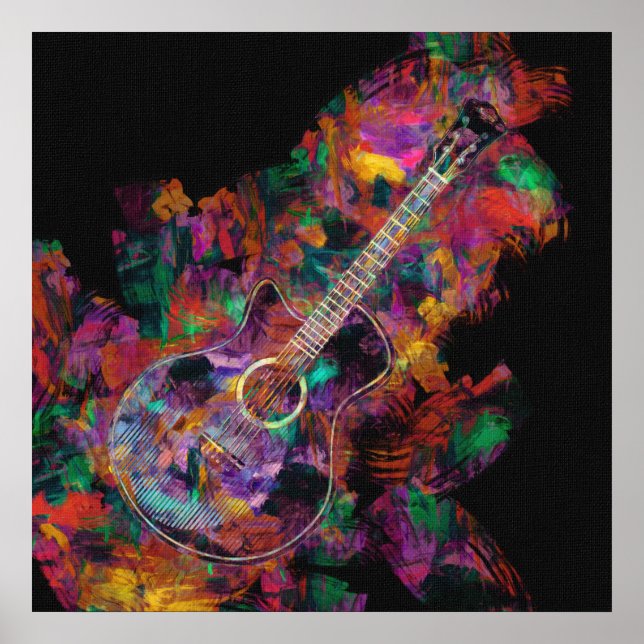 Guitar Painting Poster (Framsidan)